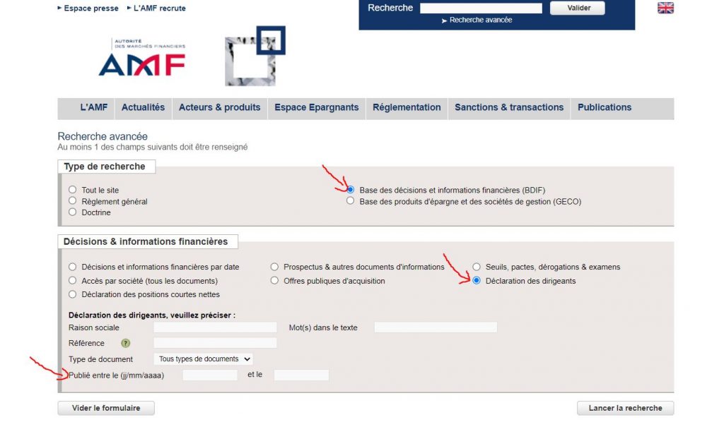 Comment repérer les achats du comité de direction ? + Analyse en direct