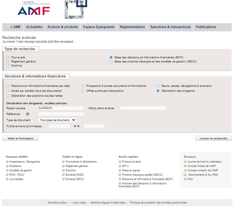Comment repérer les achats du comité de direction ? + Analyse en direct